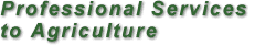Professional Services to Agriculture